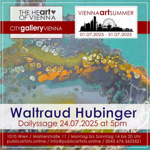Waltraud Hubinger a VIENNA ART SUMMER 2025 kiállításon