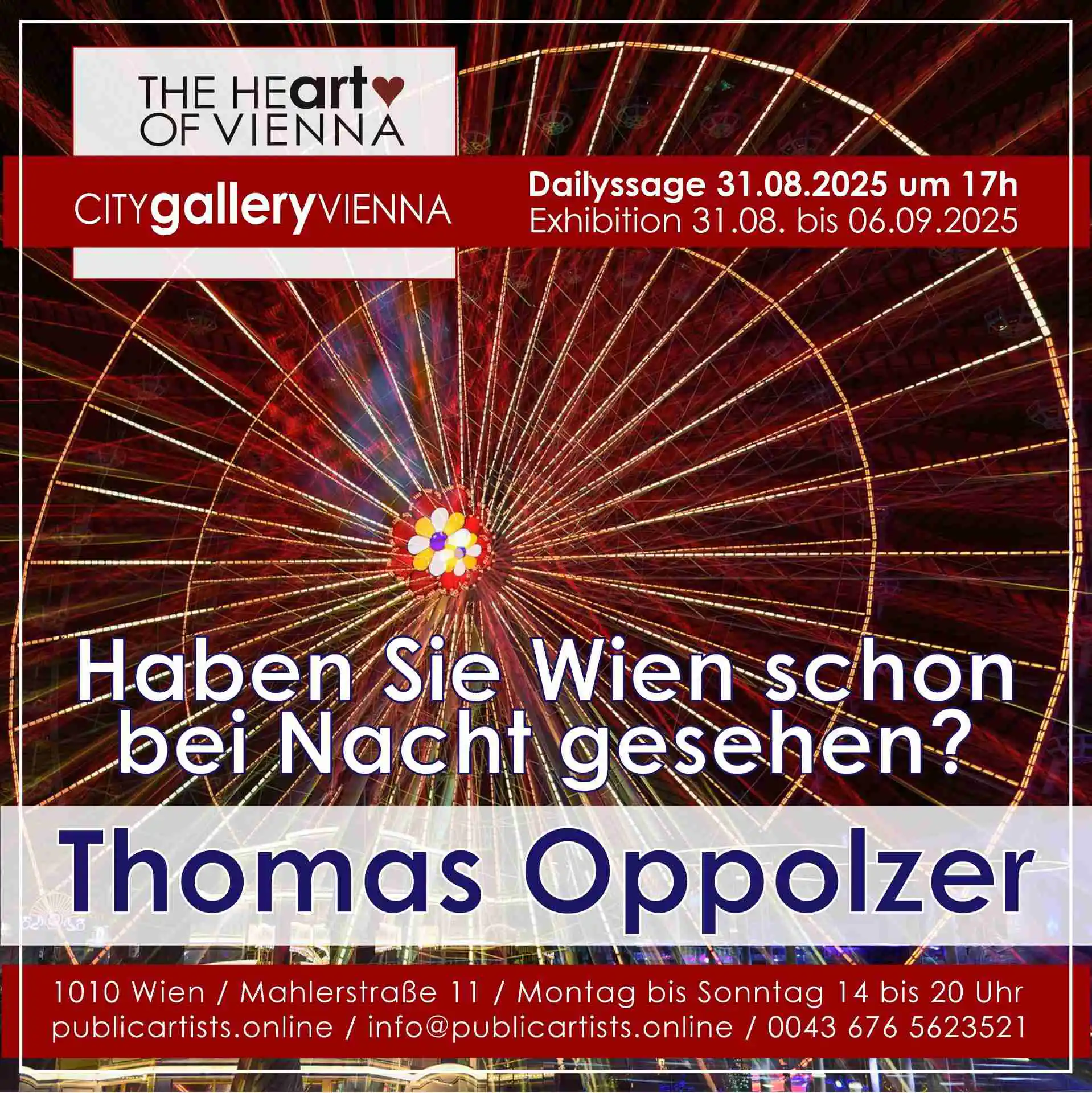 Thomas Oppolzer mostra HAI VISTO VIENNA DI NOTTE?