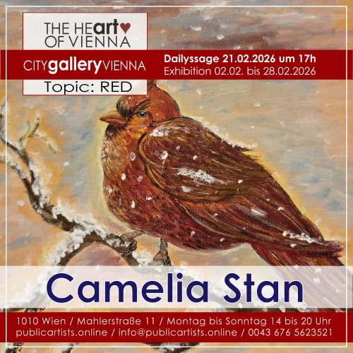Camelia Stan zeigt “RED” in der CITYgalleryVIENNA