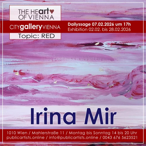 Irina Mir zeigt “RED” in der CITYgalleryVIENNA