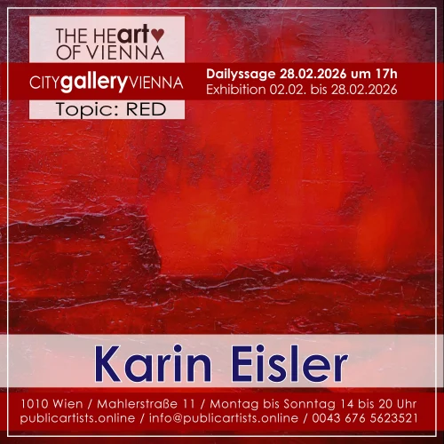 Karin Eisler zeigt “RED” in der CITYgalleryVIENNA