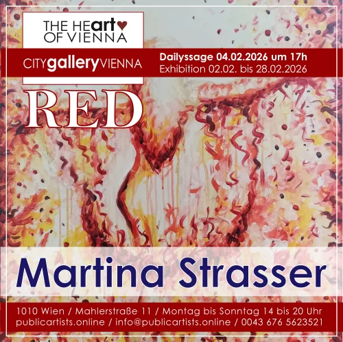 Martina Strasser zeigt “RED” in der CITYgalleryVIENNA