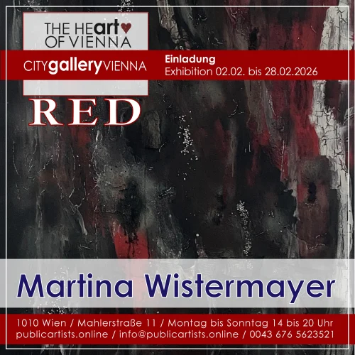Martina Wistermayer zeigt “RED” in der CITYgalleryVIENNA