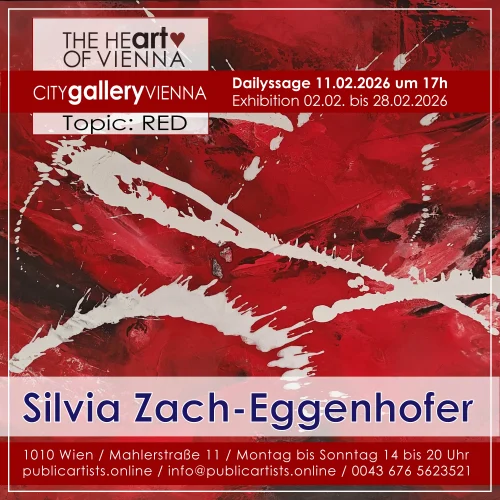 Silvia Zach-Eggenhofer zeigt “RED” in der CITYgalleryVIENNA