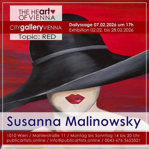 Susanna Malinowsky zeigt “RED” in der CITYgalleryVIENNA
