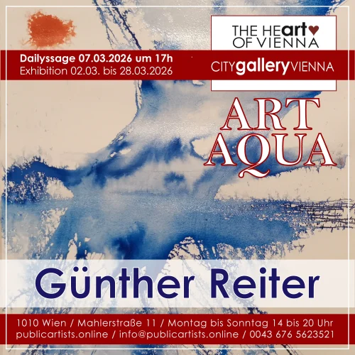 Günther Reiter vystavuje „ART AQUA“ v CITYgalleryVIENNA