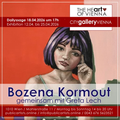Bozena Kormout és Greta Lech a CITYgalleryVIENNA-ban