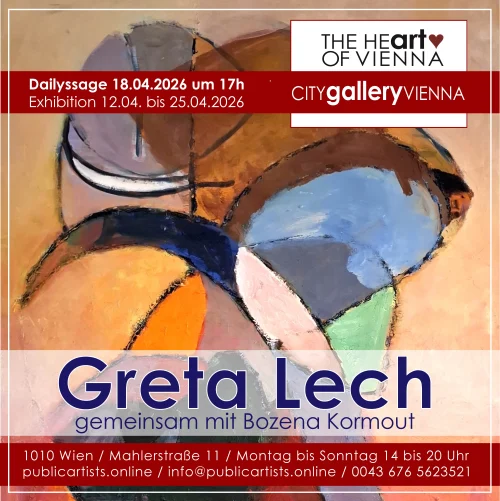 Greta Lech mit Bozena Kormout in der CITYgalleryVIENNA