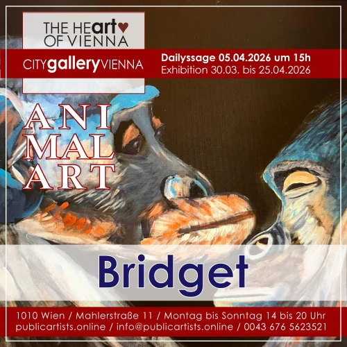 Bridget zeigt „ANIMAL ART“ in der CITYgalleryVIENNA