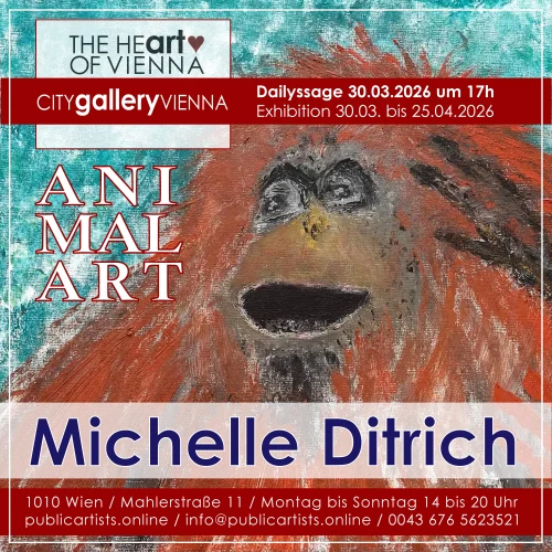 Michelle Ditrich zeigt „ANIMAL ART“ in der CITYgalleryVIENNA