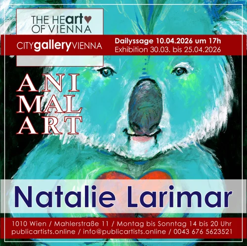 Natalie Larimar zeigt “ANIMAL ART” in der CITYgalleryVIENNA
