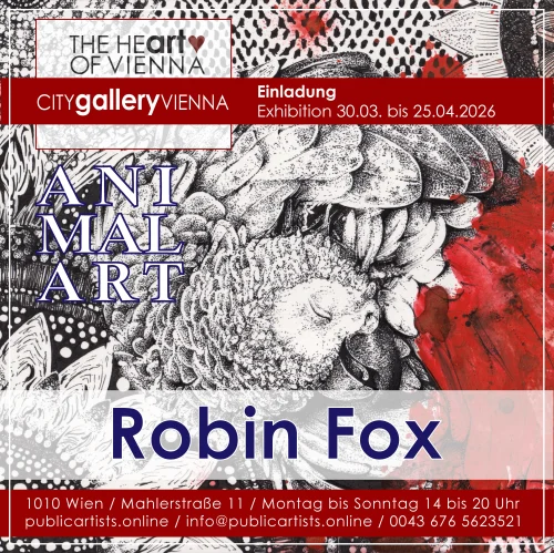 Robin Fox zeigt “ANIMAL ART” in der CITYgalleryVIENNA