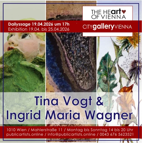 Tina Vogt és Ingrid Maria Wagner a CITYgalleryVIENNA-ban