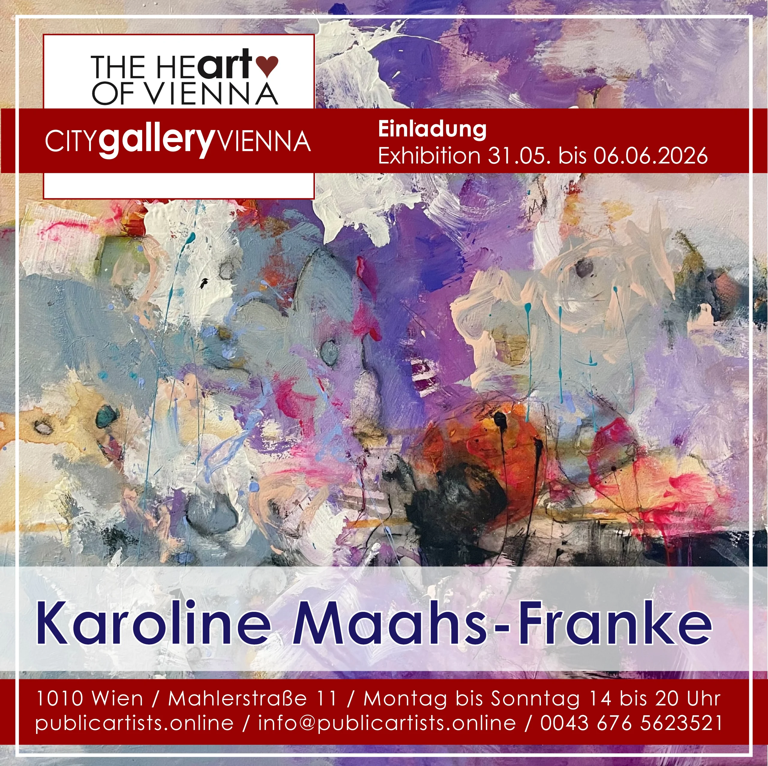 Karoline Maahs-Franke in the CITYgalleryVIENNA