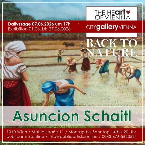 Asuncion Schaitl „BACK TO NATURE“ című kiállítását mutatja be a CITYgalleryVIENNA-ban