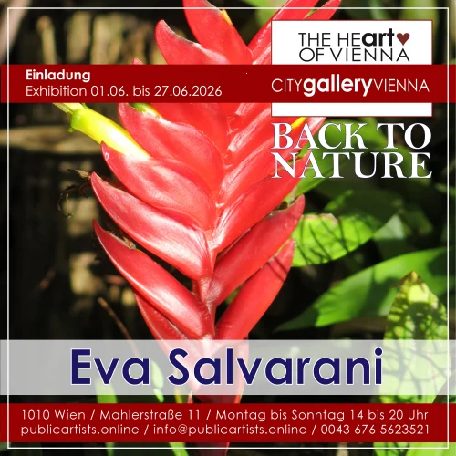 Eva Salvarani představuje výstavu „BACK TO NATURE“ v CITYgalleryVIENNA