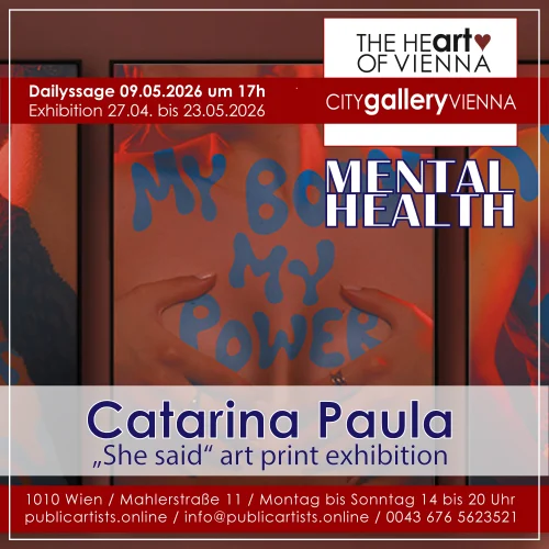 Catarina Paula vystavuje „MENTAL HEALTH“ v CITYgalleryVIENNA
