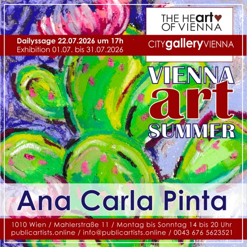 Ana Carla Pinta im “VIENNA ART SUMMER” in der CITYgalleryVIENNA