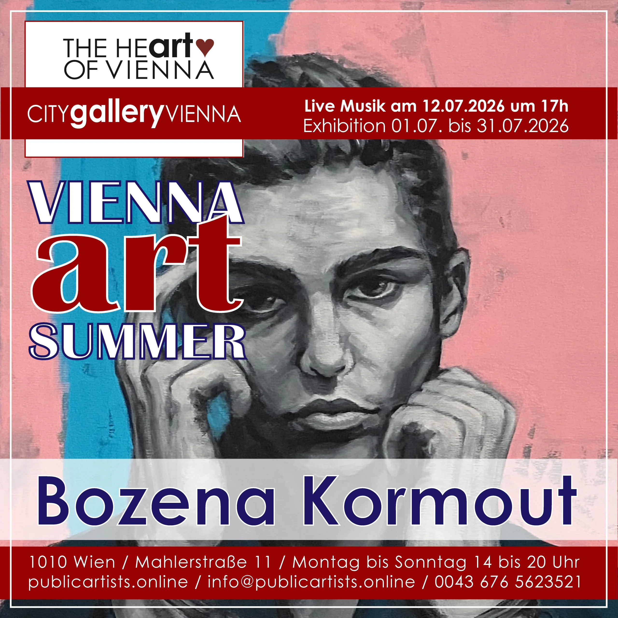 Božena Kormout na akci „VIENNA ART SUMMER“ v CITYgalleryVIENNA