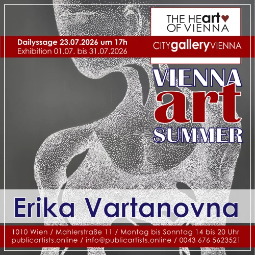 Erika Vartanovna a „VIENNA ART SUMMER“ kiállításon a CITYgalleryVIENNA-ban