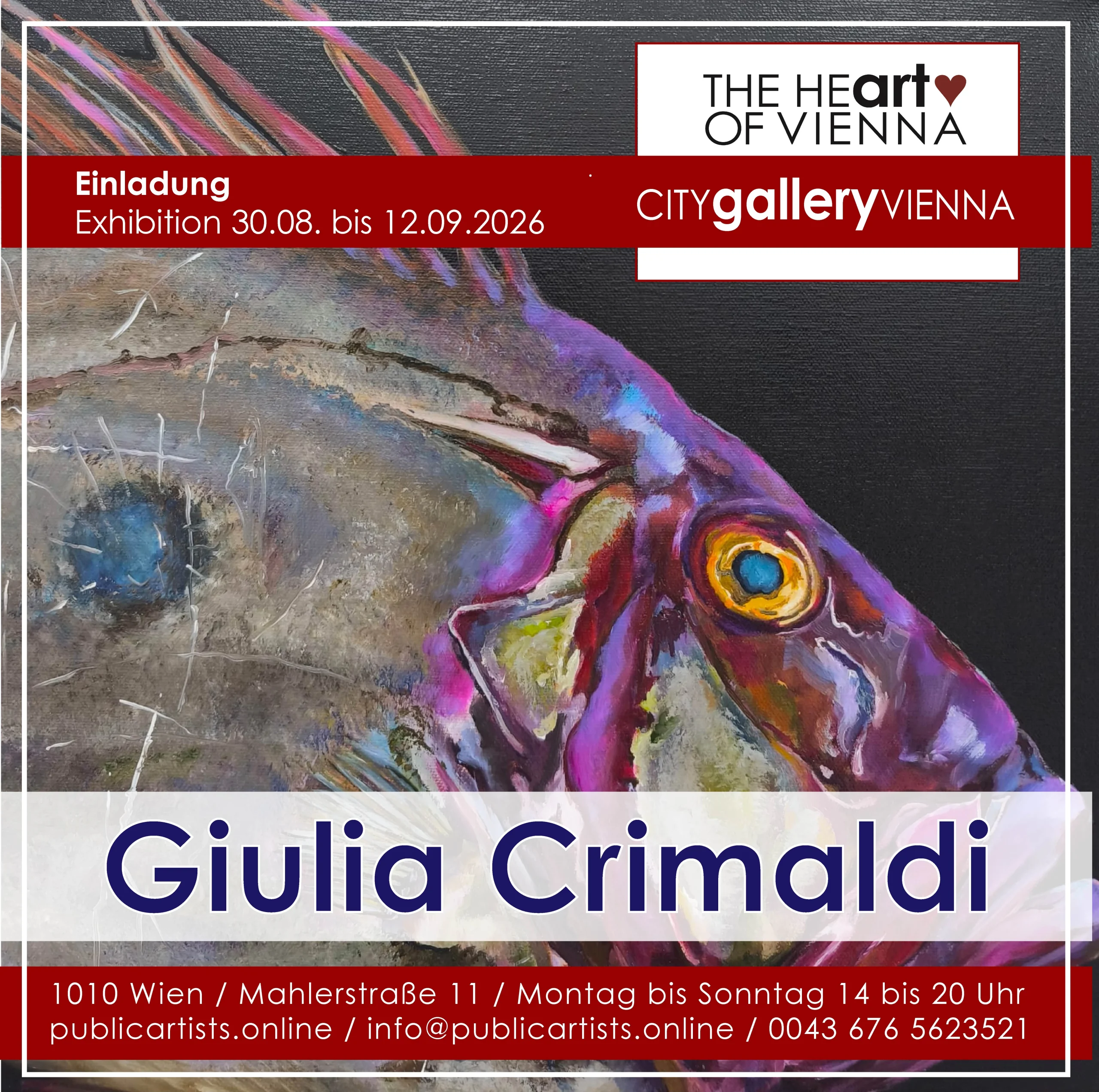 Giulia Crimaldi in the CITYgalleryVIENNA
