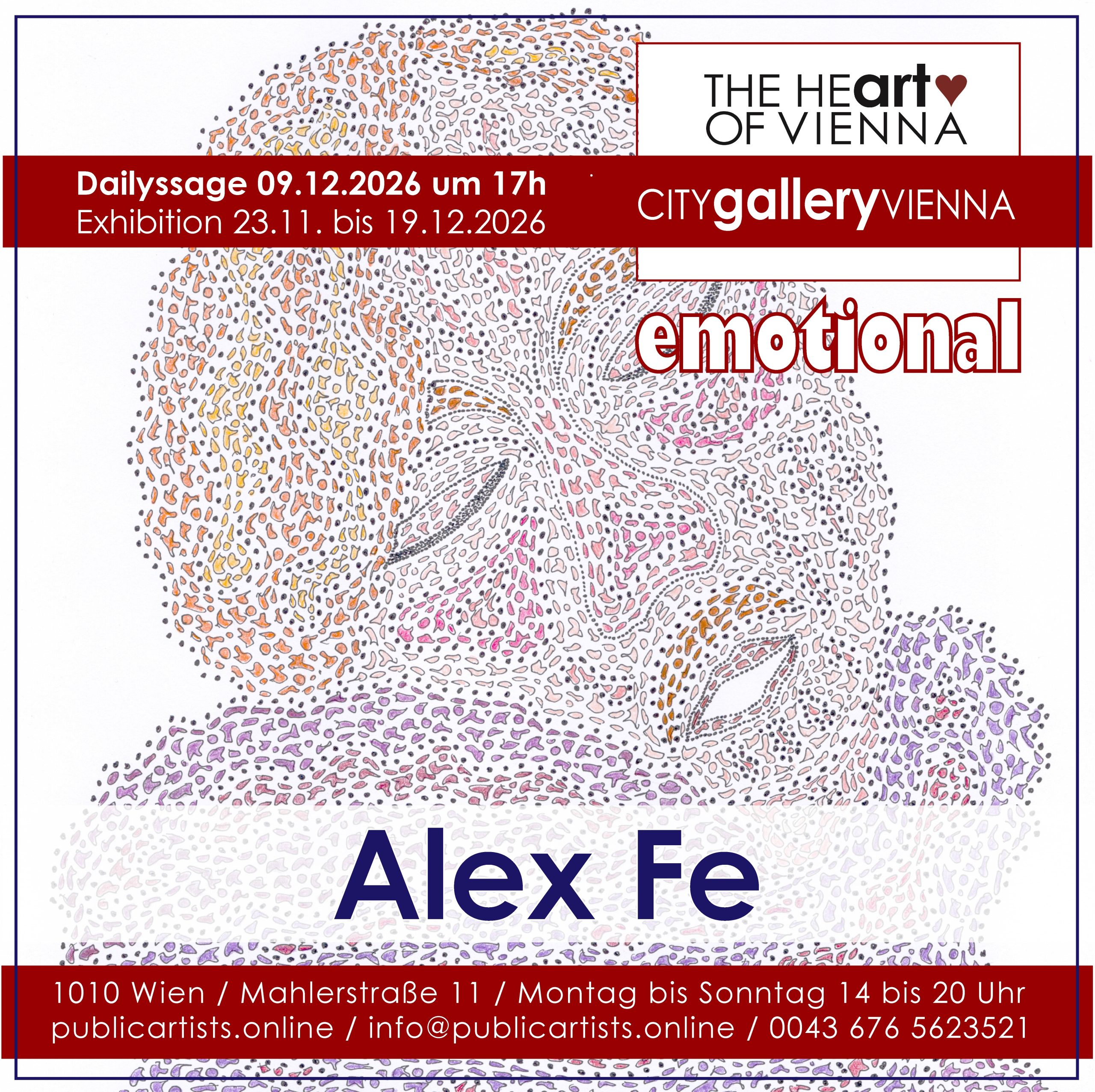 Alex Fe shows EMOTIONAL at the CITYgalleryVIENNA