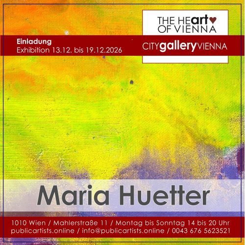 Maria Huetter at the CITYgalleryVIENNA