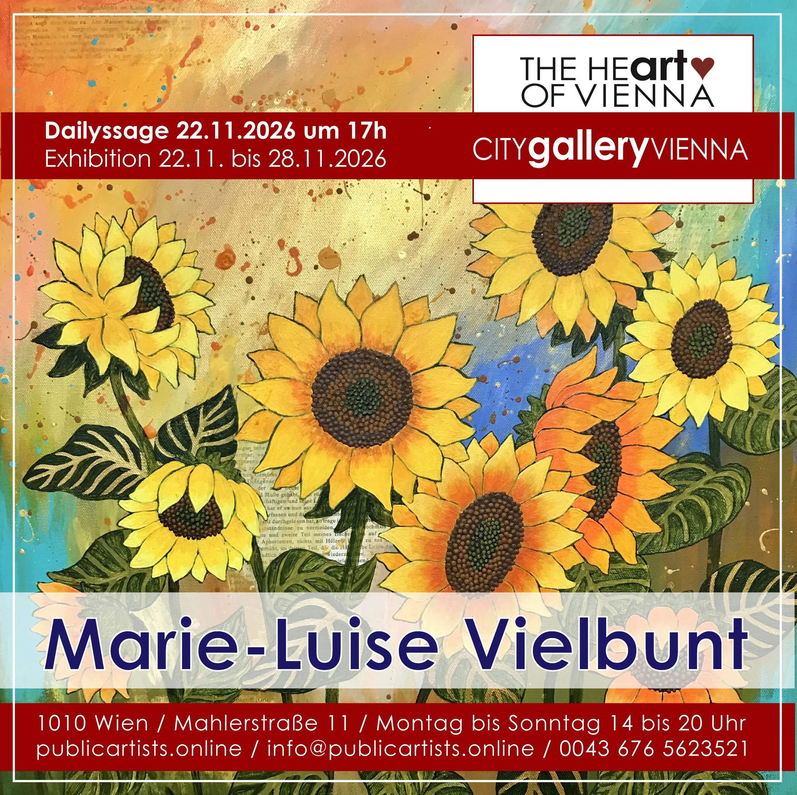 Marie-Luise Vielbunt at the CITYgalleryVIENNA
