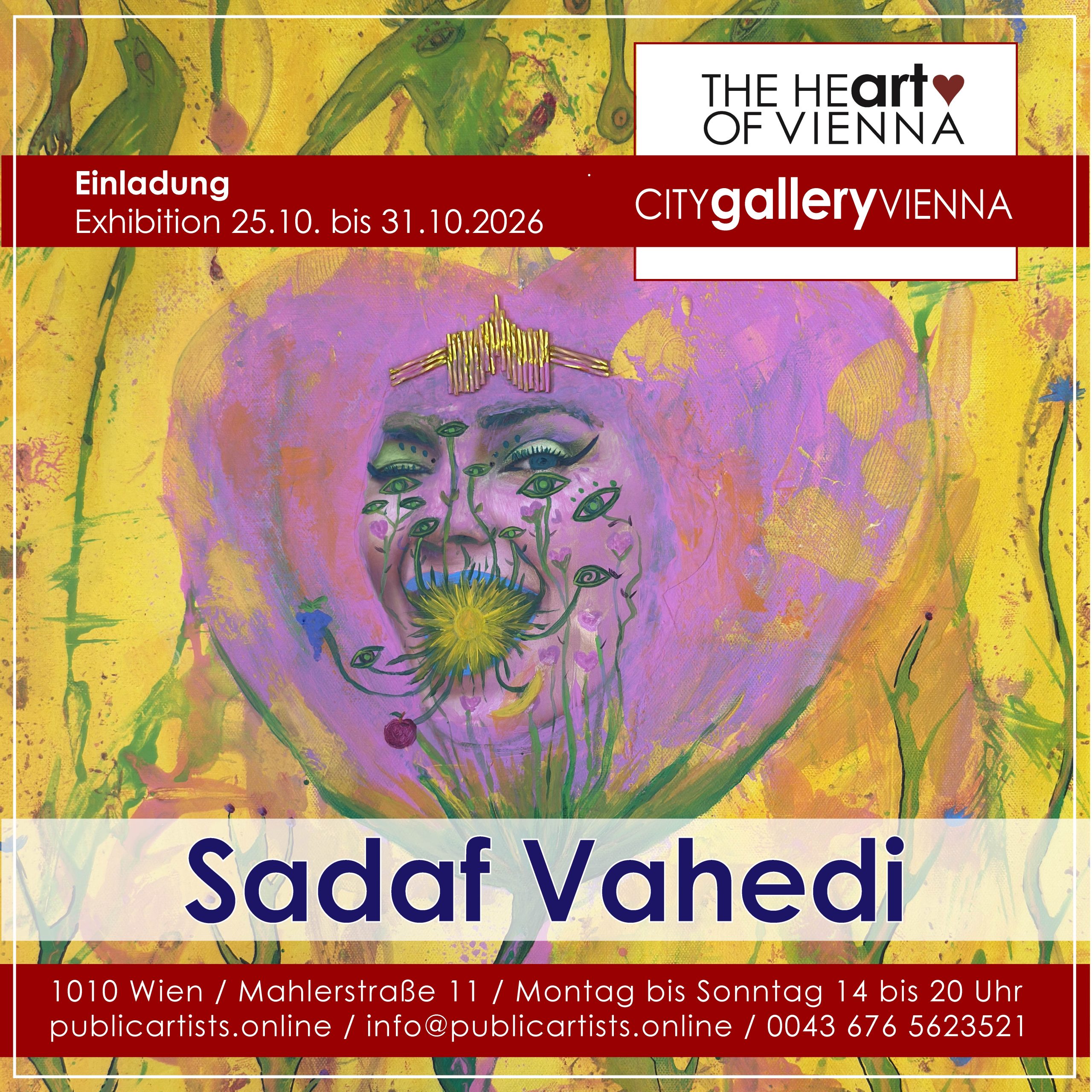 Sadaf Vahedi at the CITYgalleryVIENNA